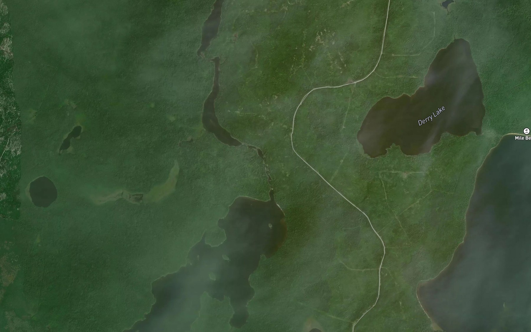 Satellite map of the Big River Rapids