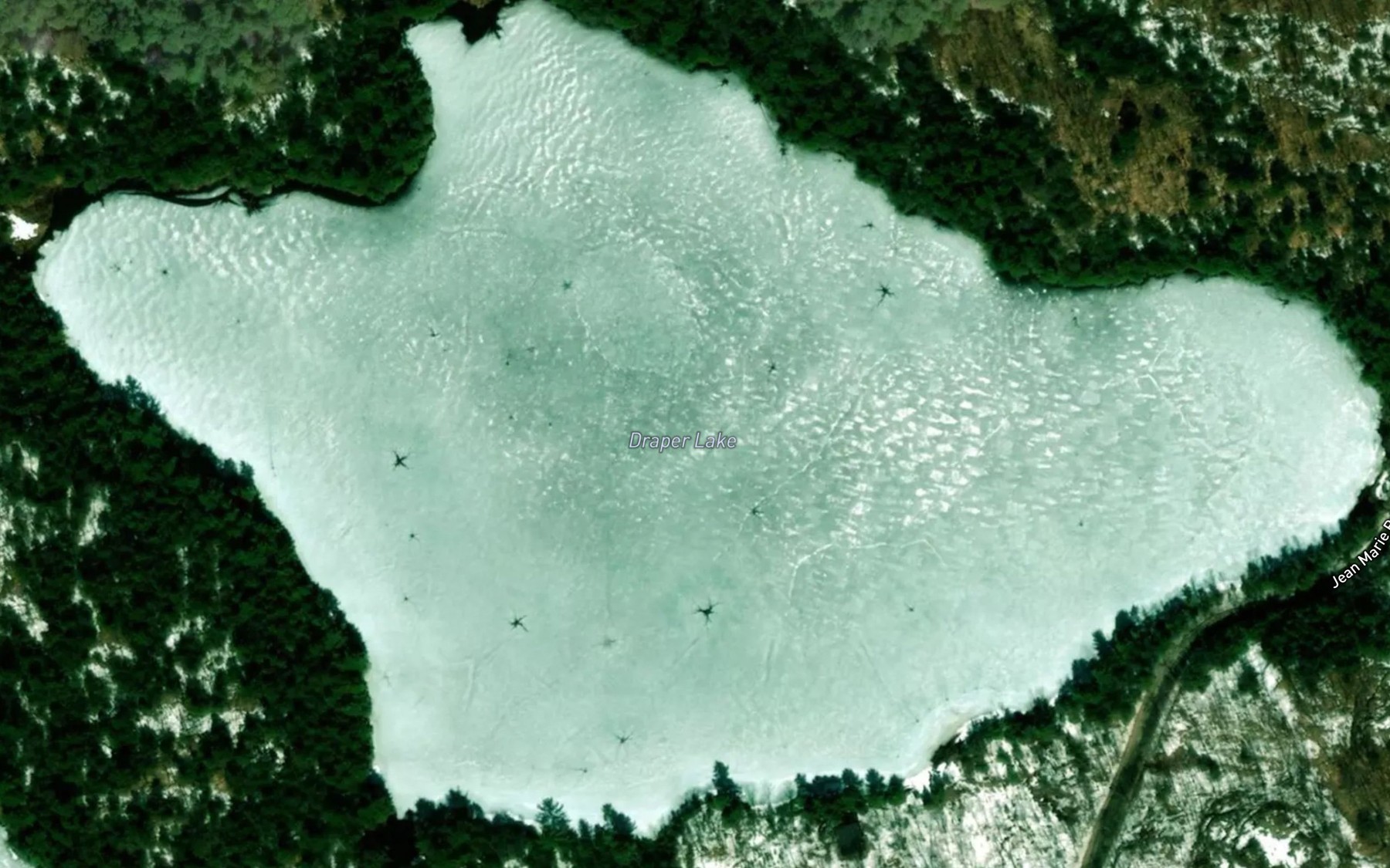Satellite map of the Draper Lake