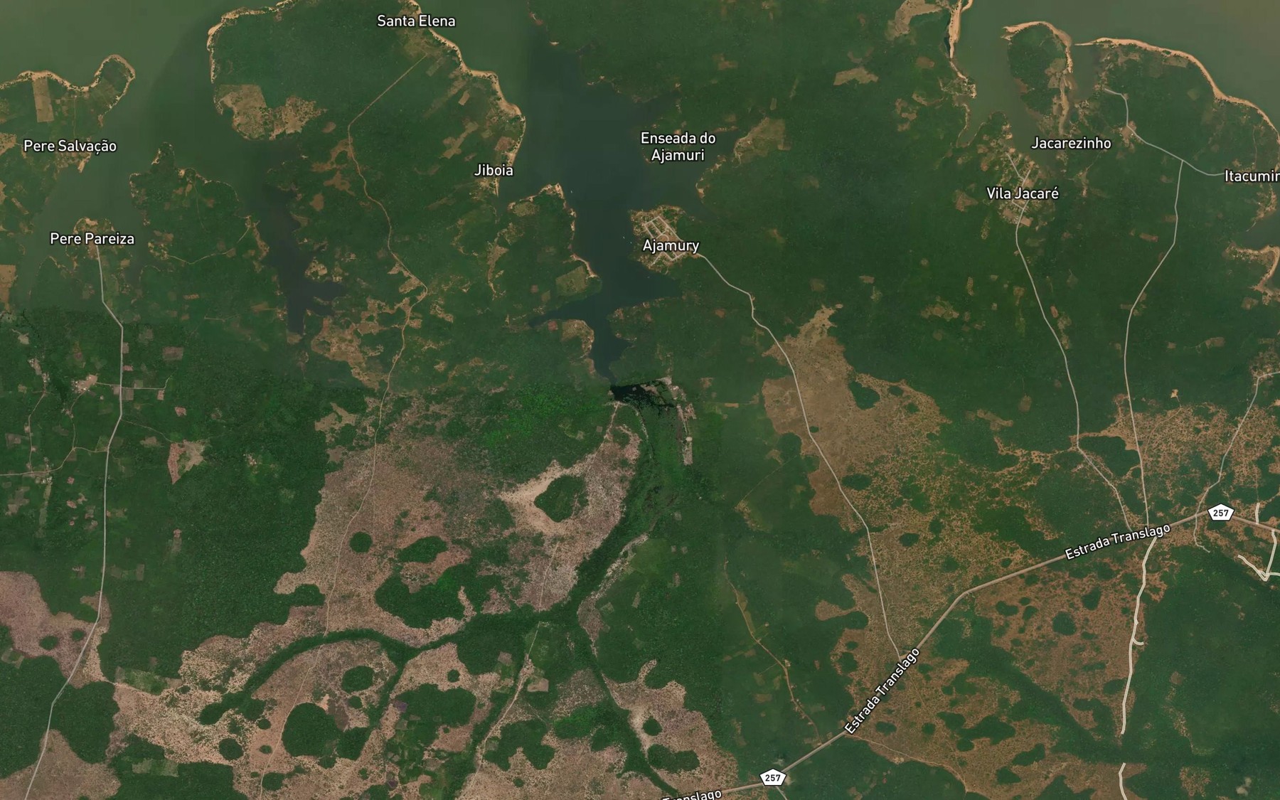 Satellite map of the Igarape Apurari