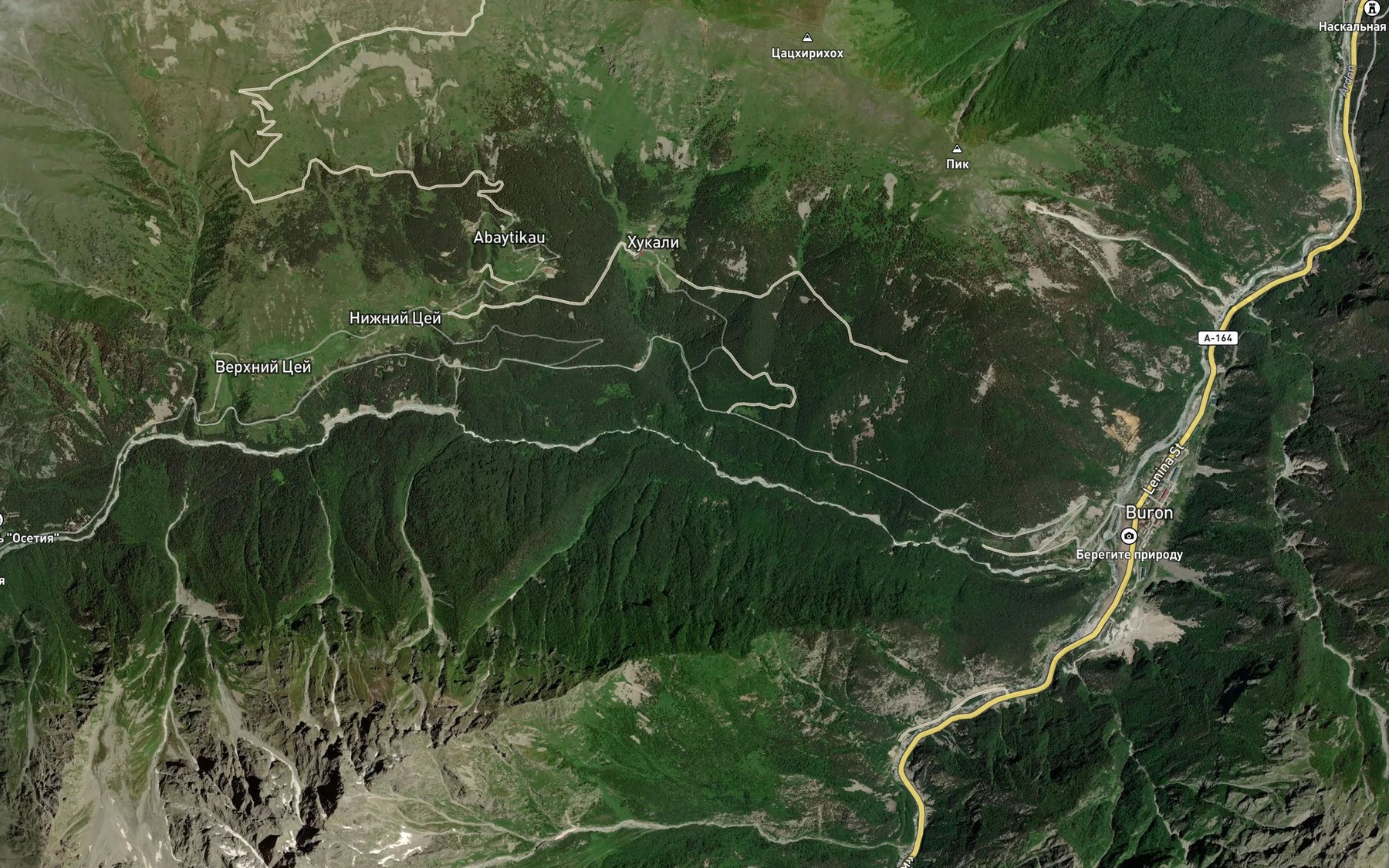 Satellite map of the Suragatdon