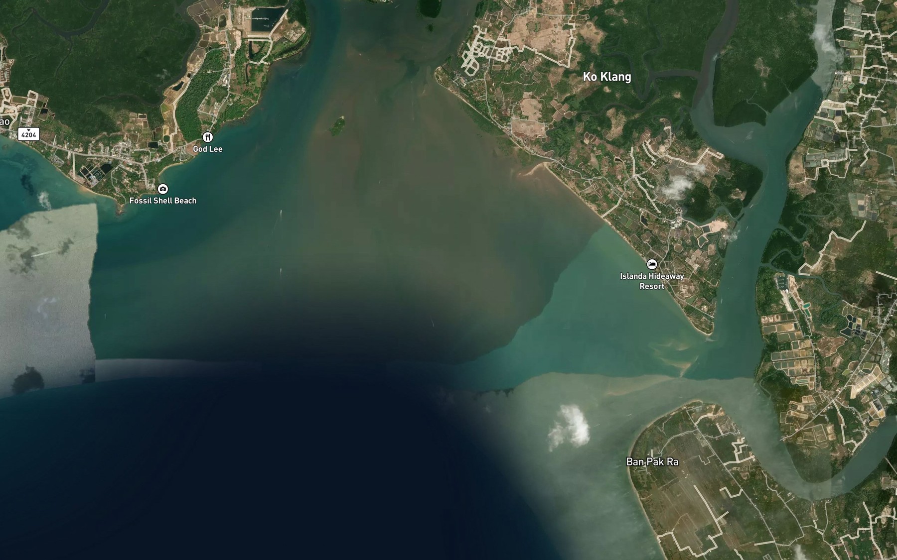 Satellite map of the Ao Krabi