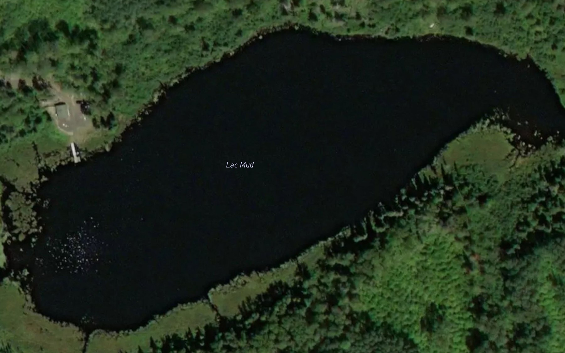 Satellite map of the Lac Mud