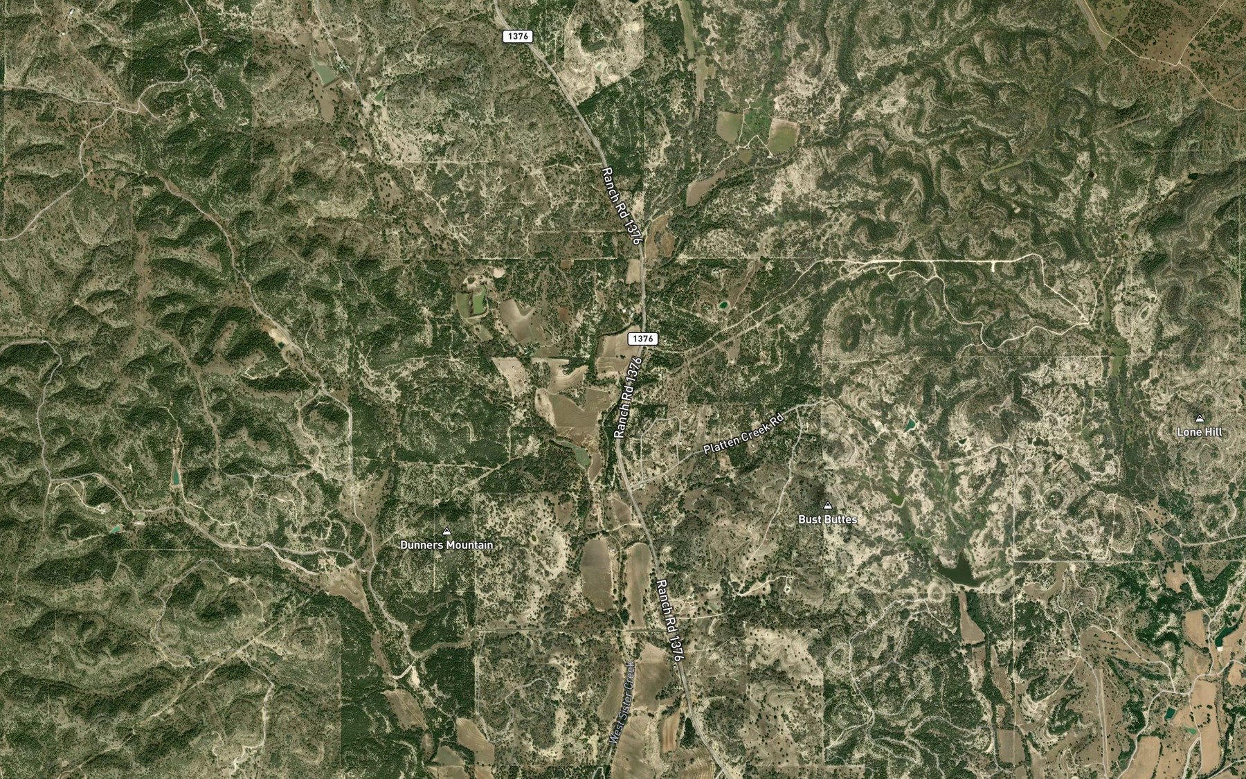 Satellite map of the Wenzel Spring
