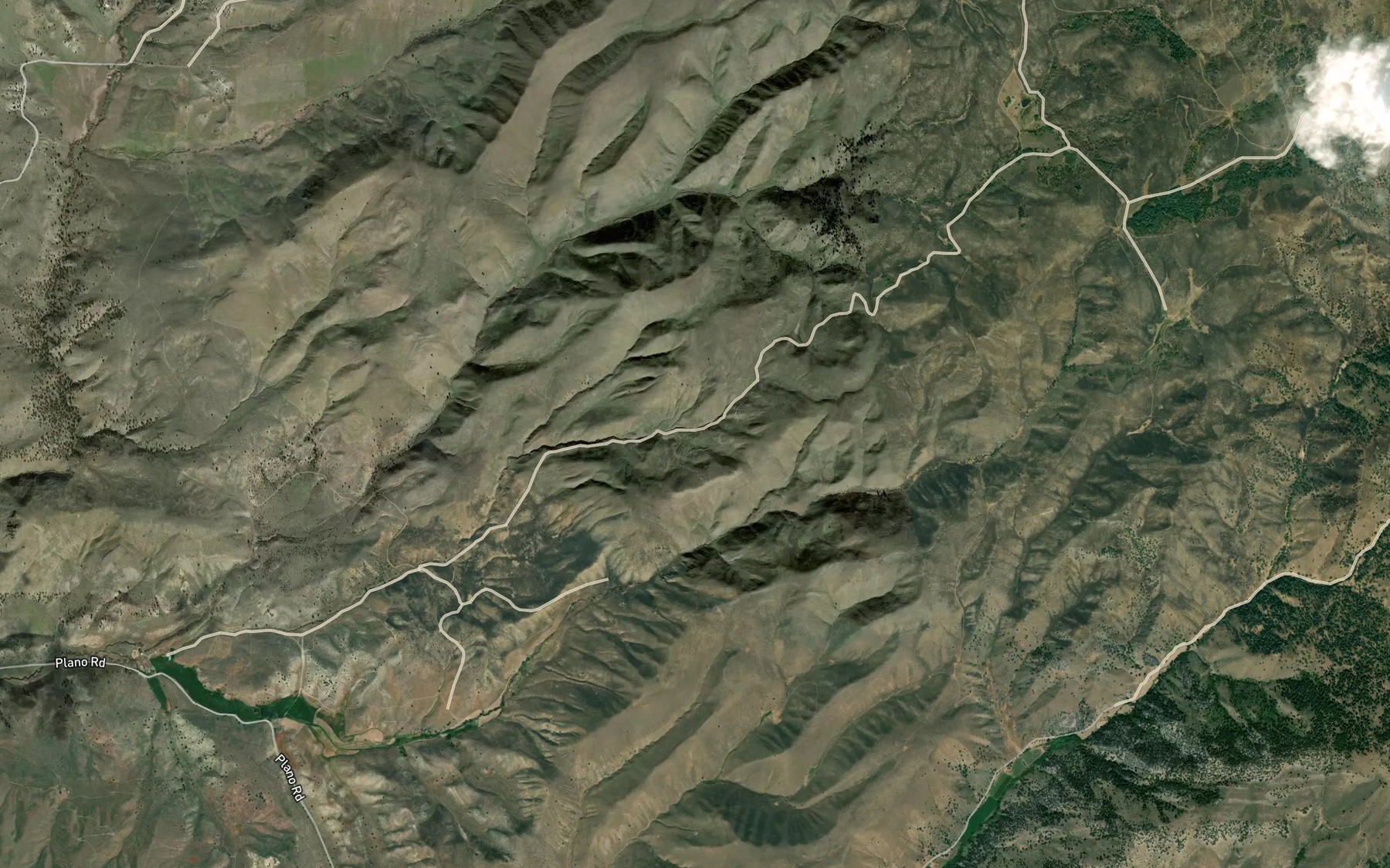 Satellite map of the Mud Spring