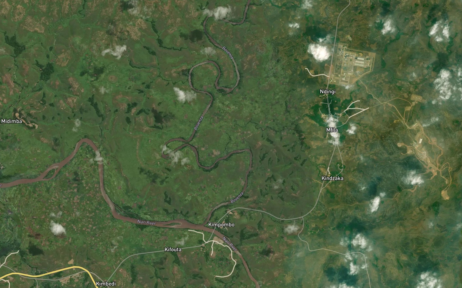 Satellite map of the Mbomo