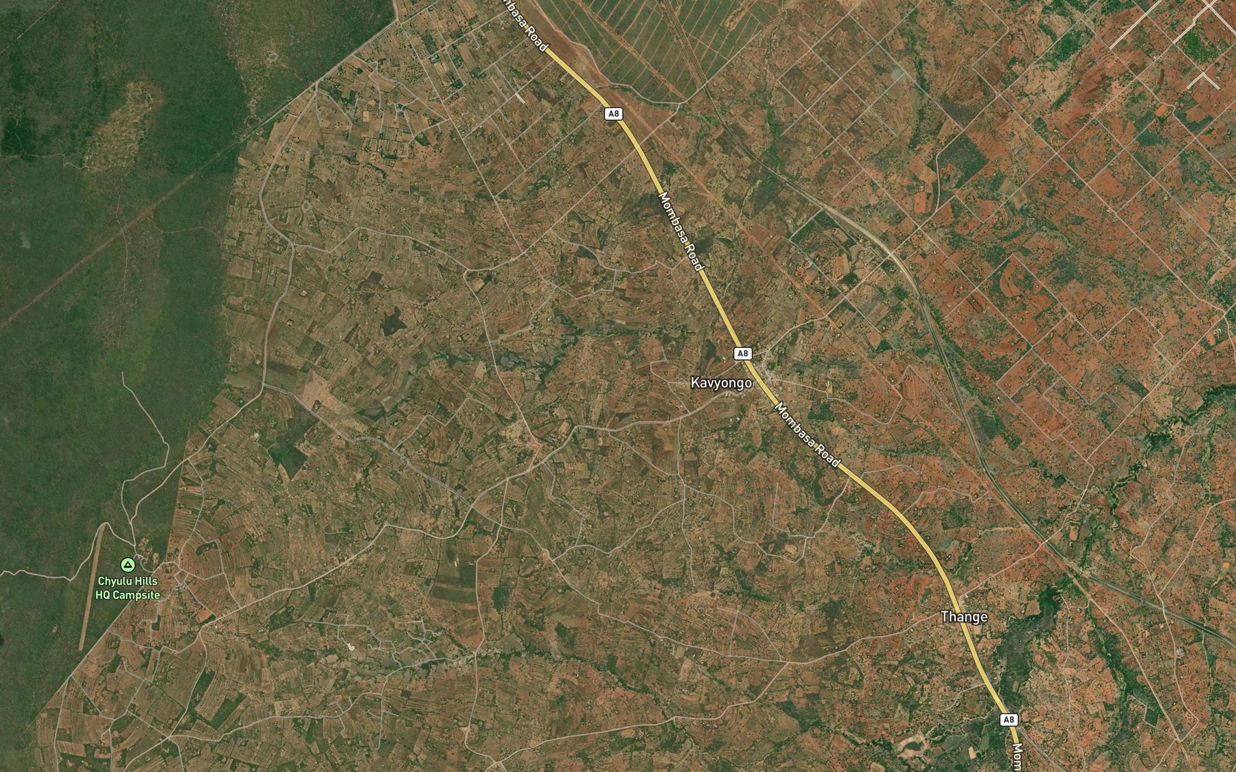Satellite map of the Kavingo