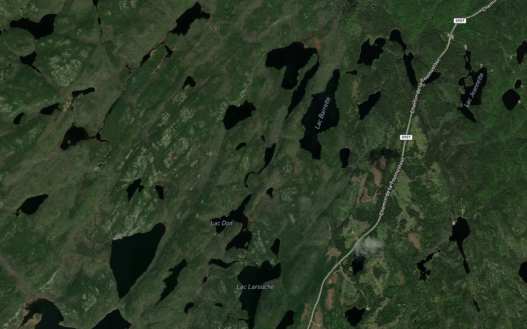 Satellite map of the Lac Ernest