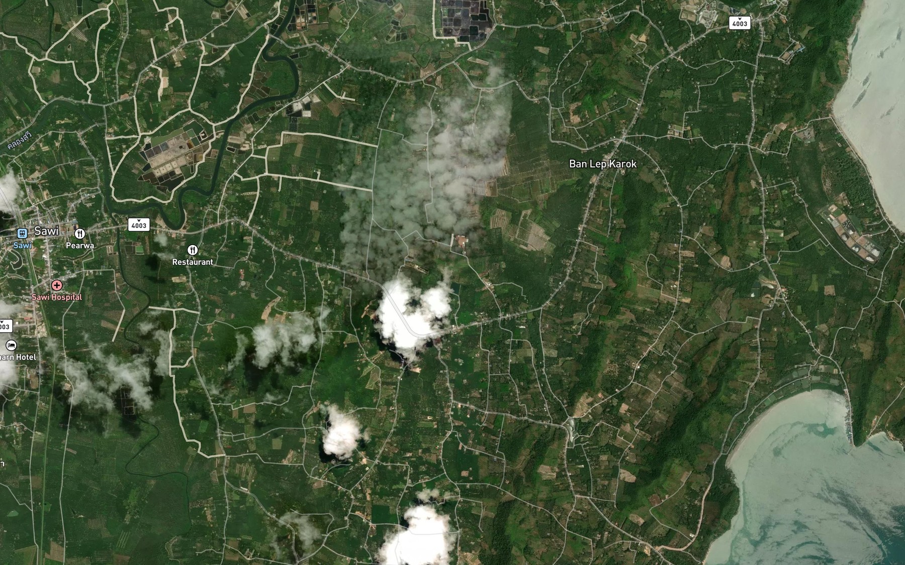 Satellite map of the Sa Nam Ban Huai Pling