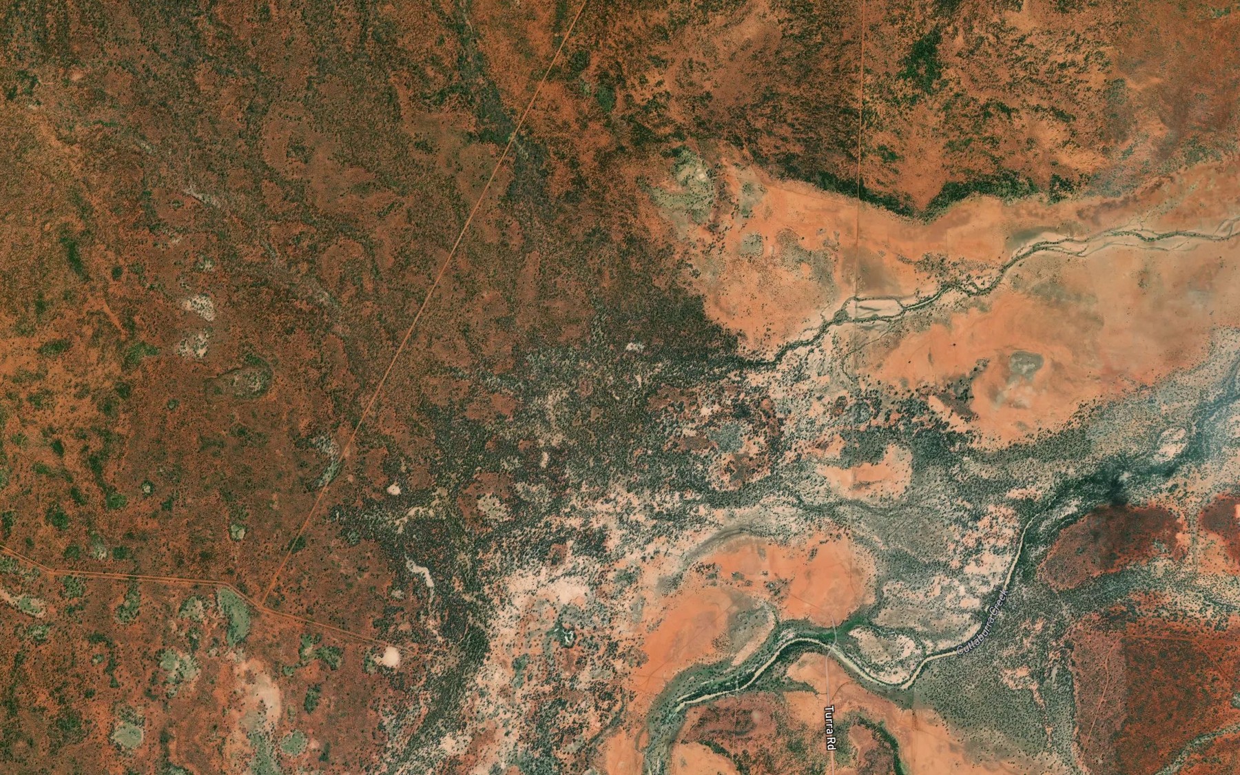 Satellite map of the Jacky Creek