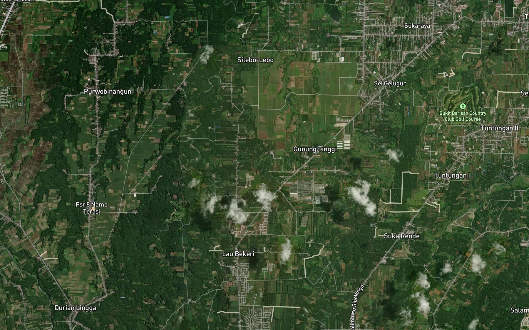 Satellite map of the Lau Bekeri