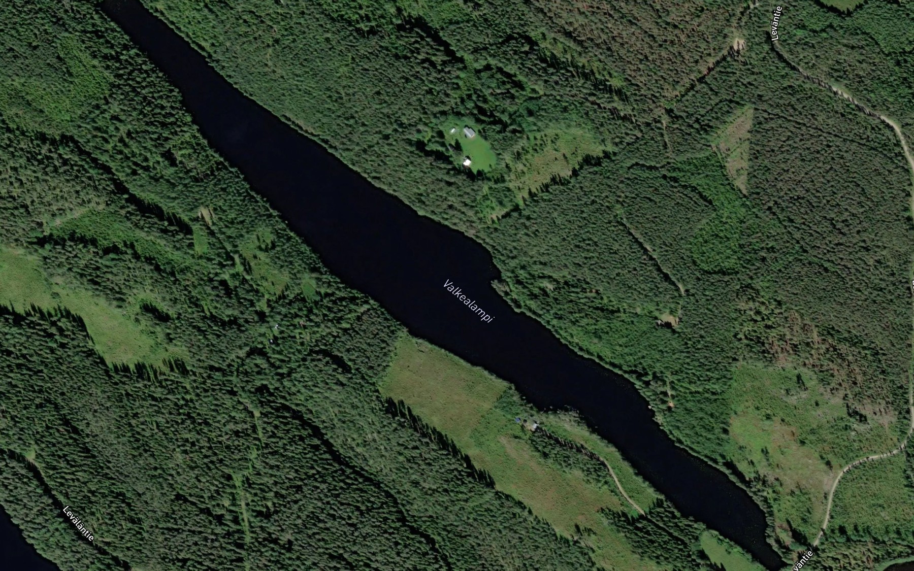 Satellite map of the Valkealampi