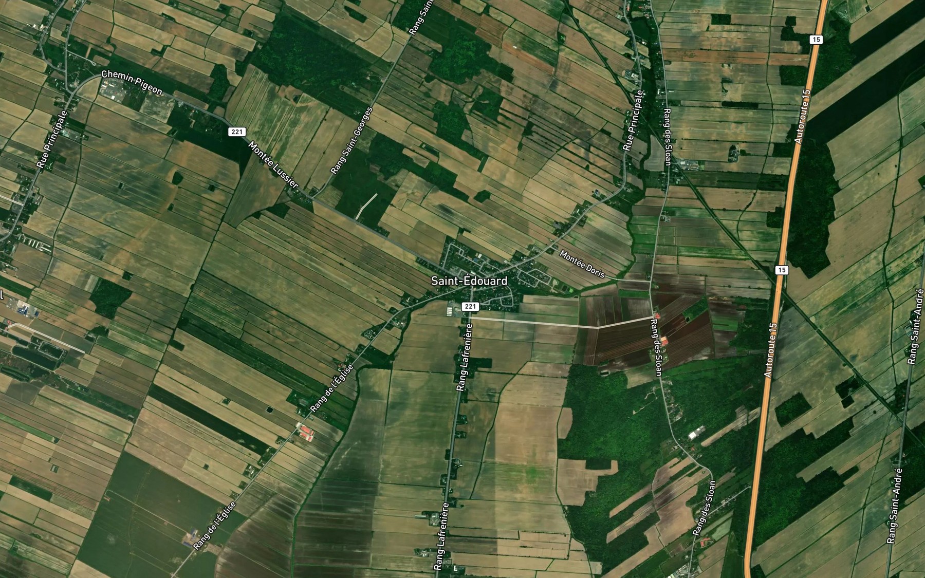 Satellite map of the Ruisseau de la Descente Saint-Luc