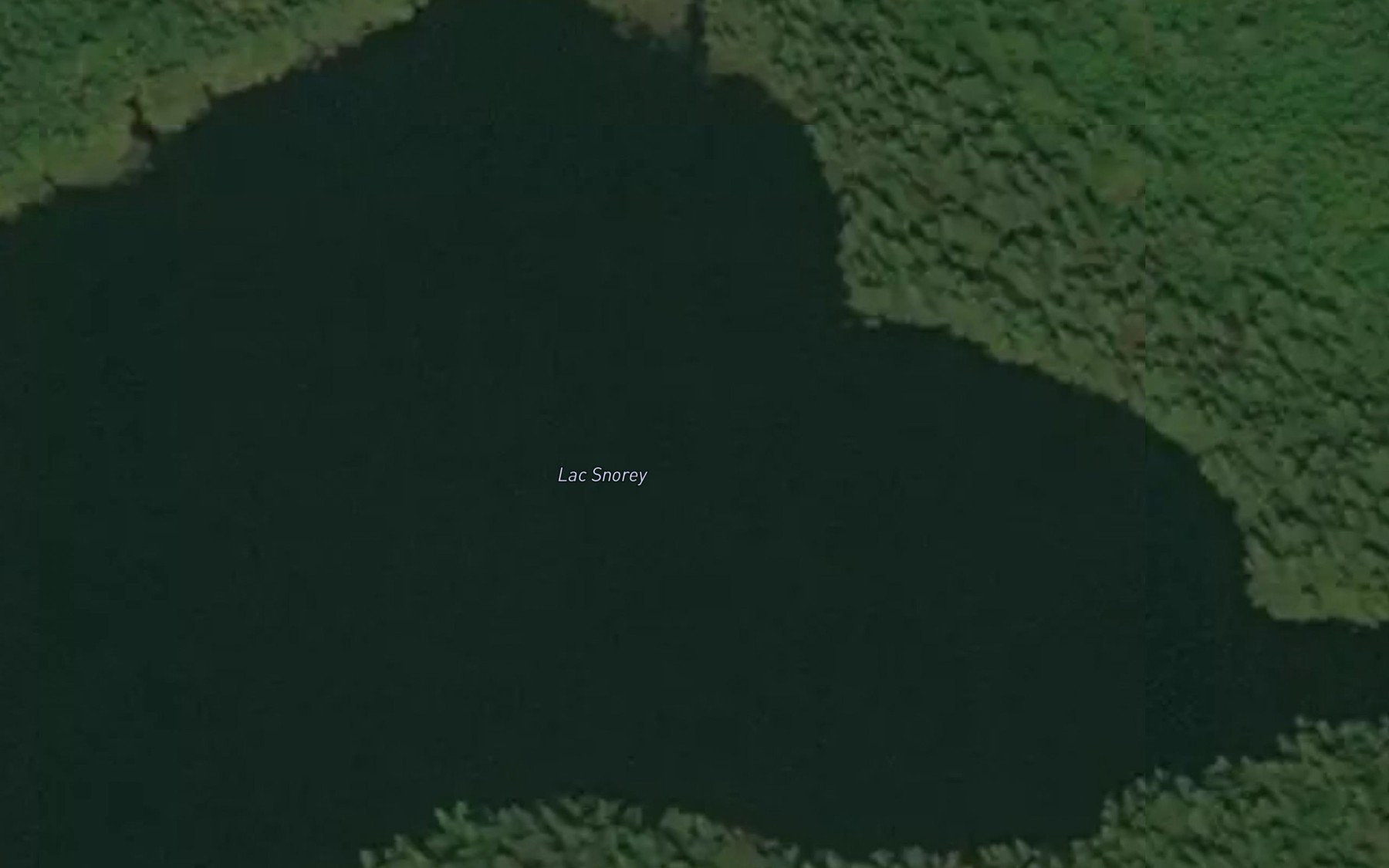 Satellite map of the Lac Snorey