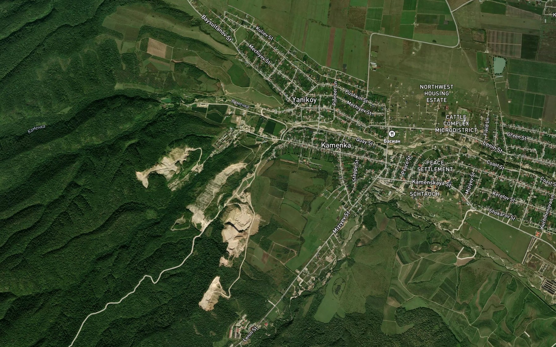 Satellite map of the Memadzheko