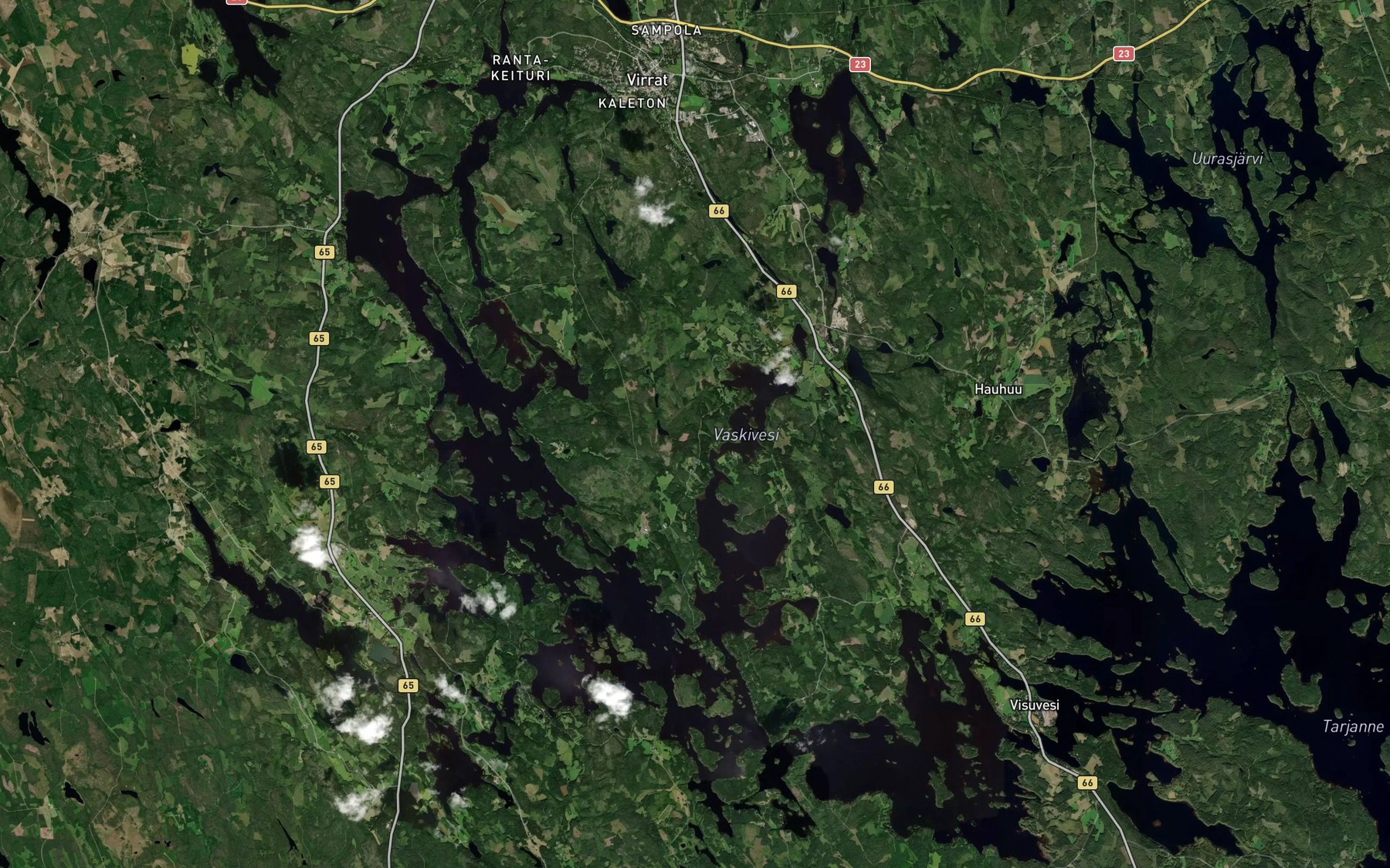 Satellite map of the Vaskivesi