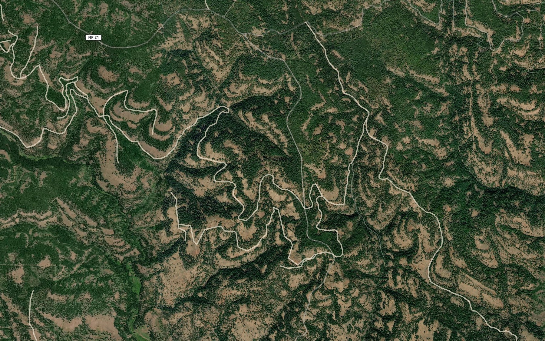 Satellite map of the Coyote Spring