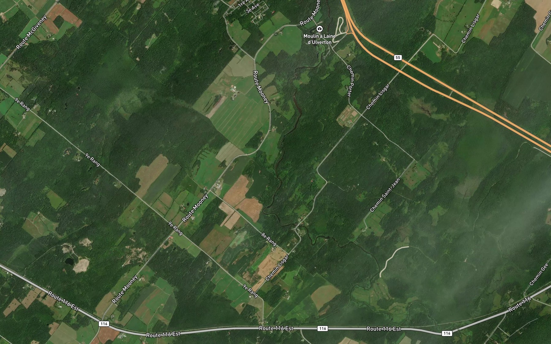 Satellite map of the Cours d'eau Lobsiger
