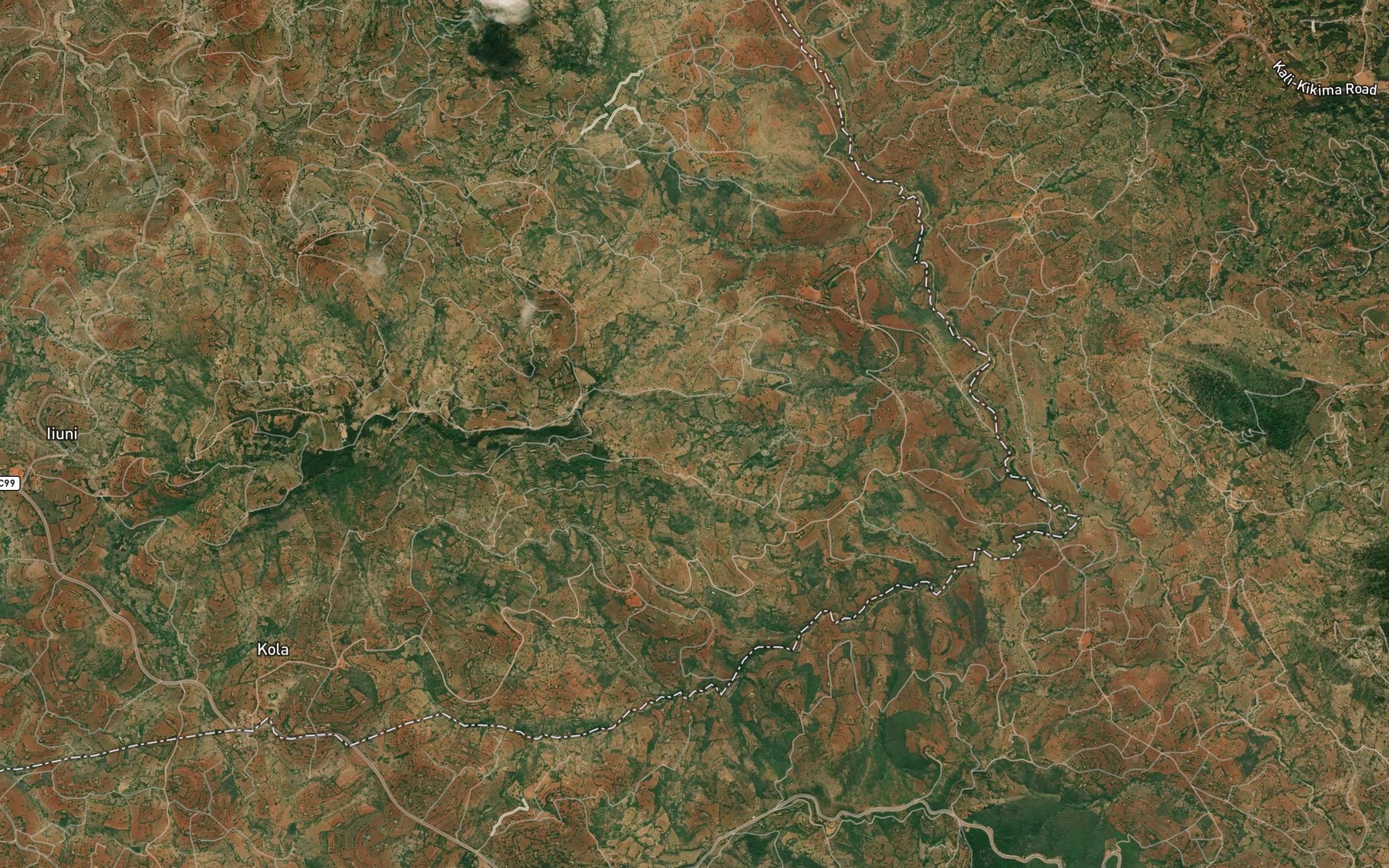 Satellite map of the Ndituni Dam
