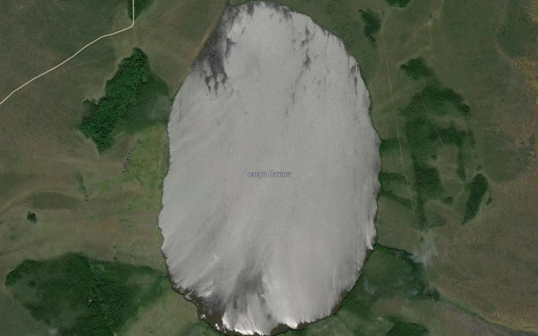 Satellite map of the Ozero Vachaga