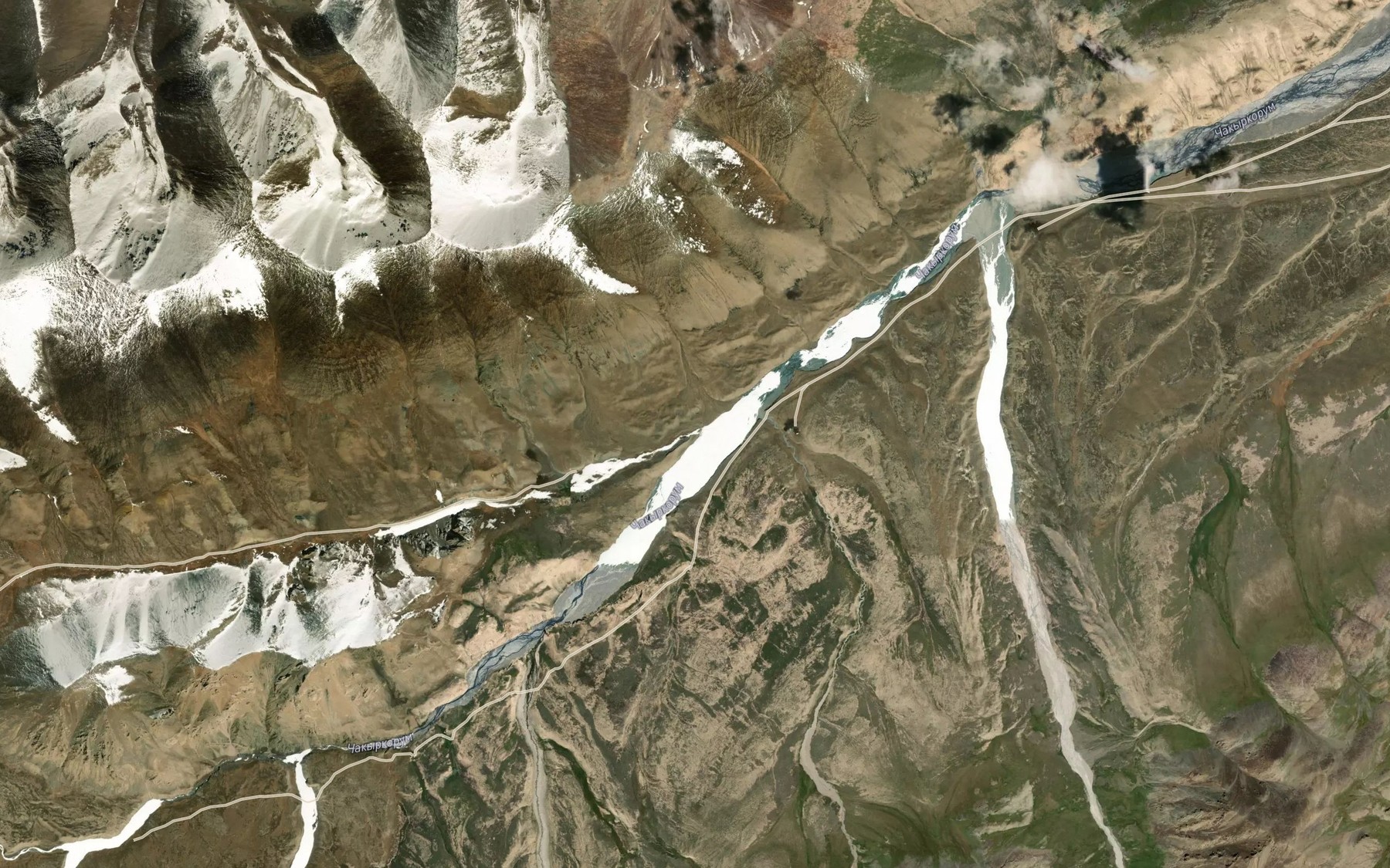 Satellite map of the Dzhoodzhureksu