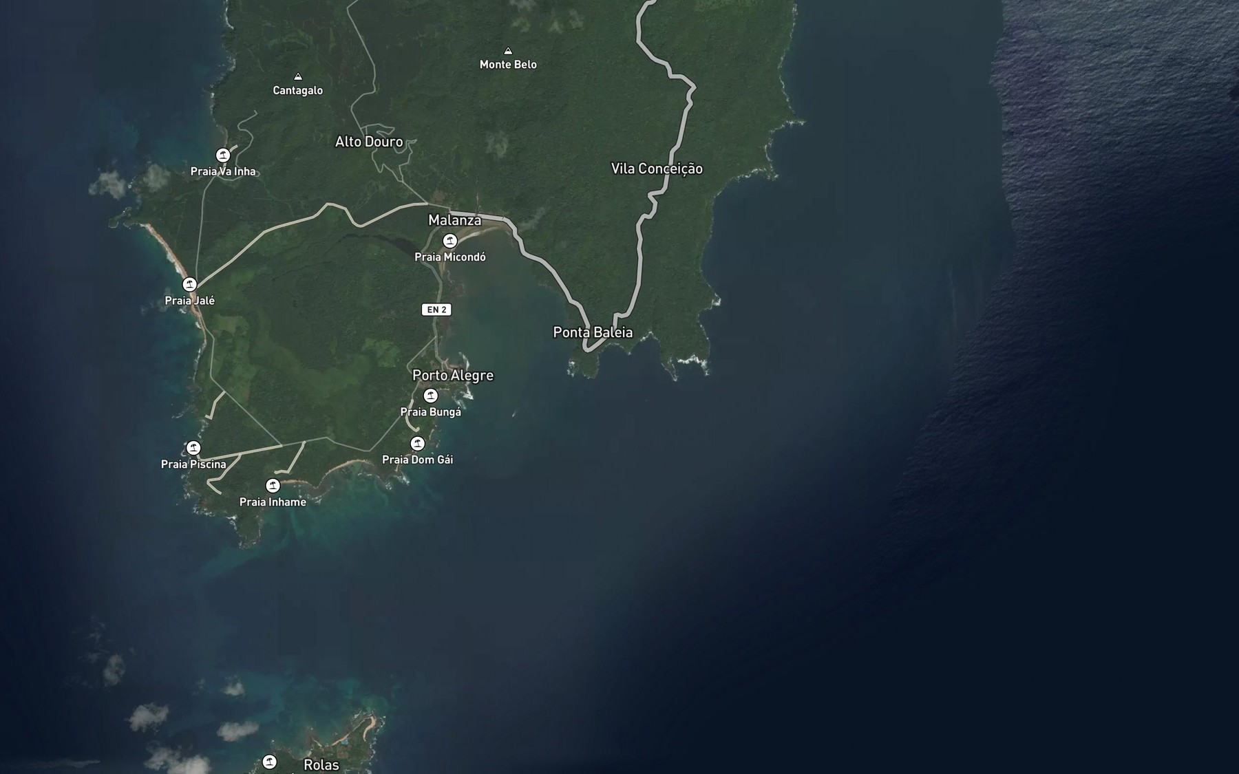 Satellite map of the Baia de Iogoiogo