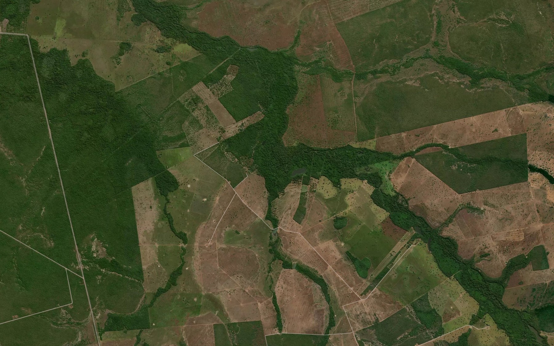 Satellite map of the Corrego Tataira