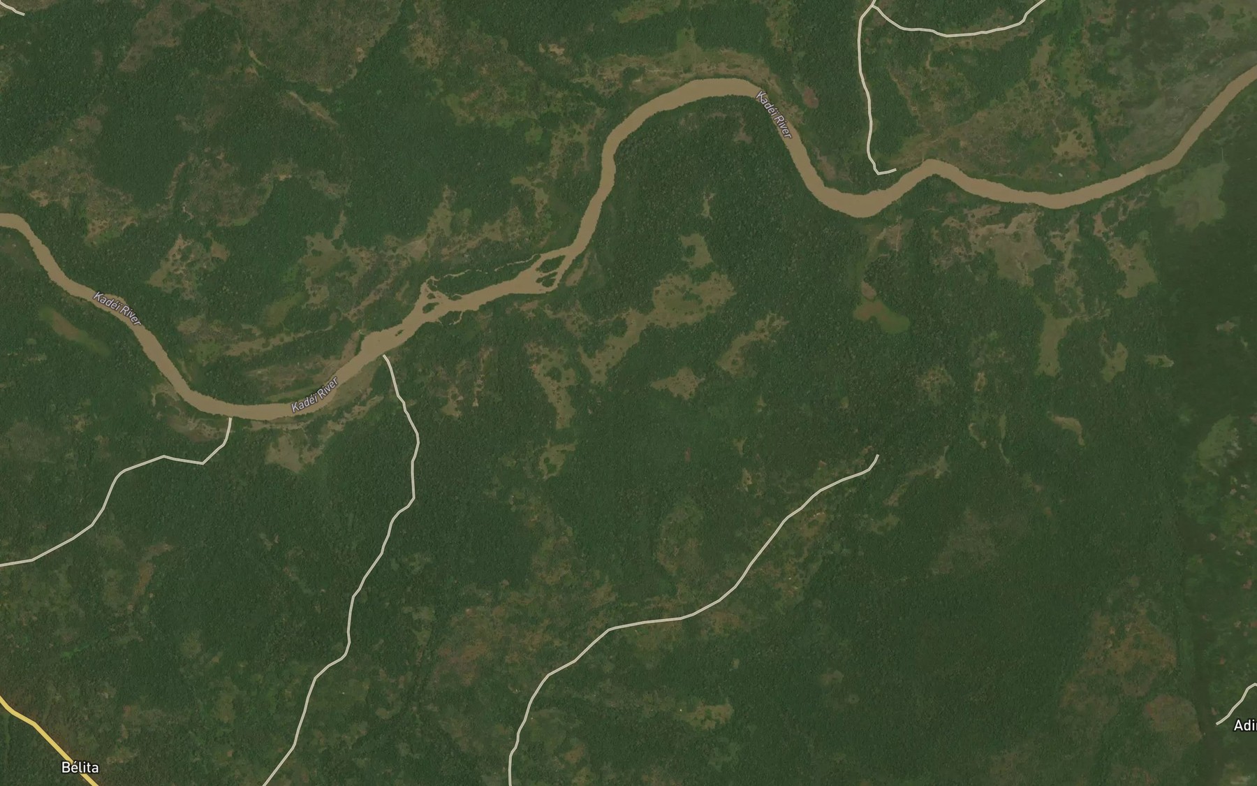 Satellite map of the Sone