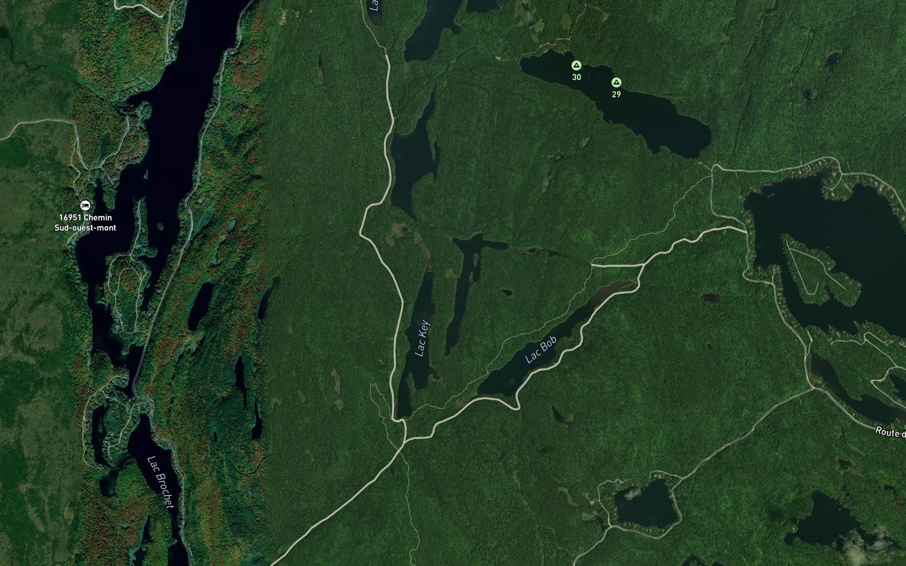 Satellite map of the Lac a l'Ours