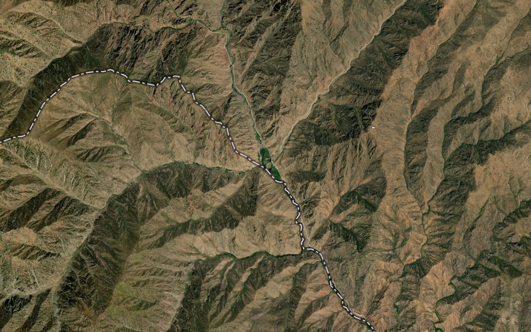 Satellite map of the Besh-Tash