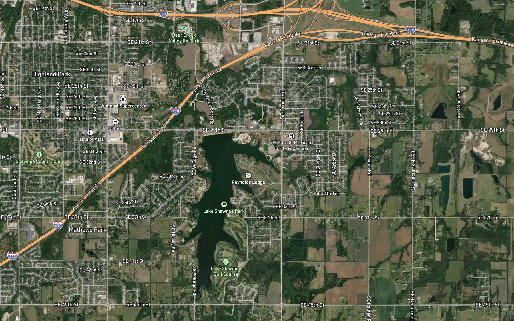 Satellite map of the Spot 6