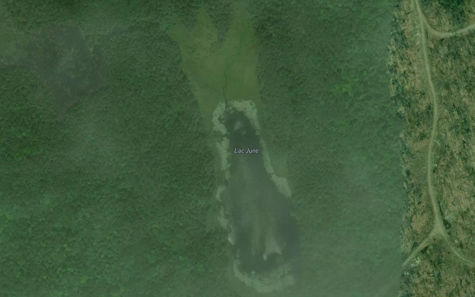 Satellite map of the Lac June