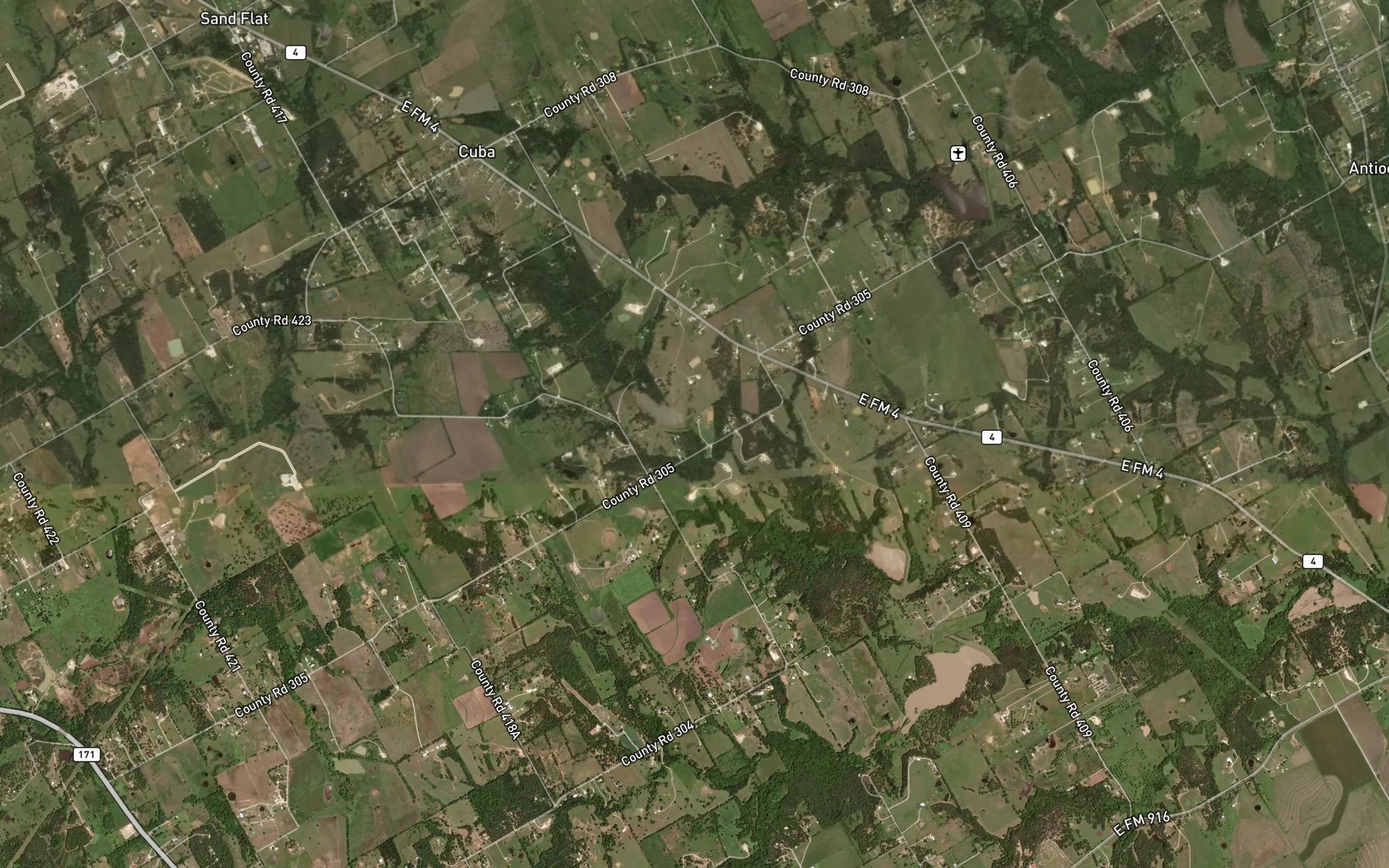Satellite map of the Soil Conservation Service Site 61a Reservoir