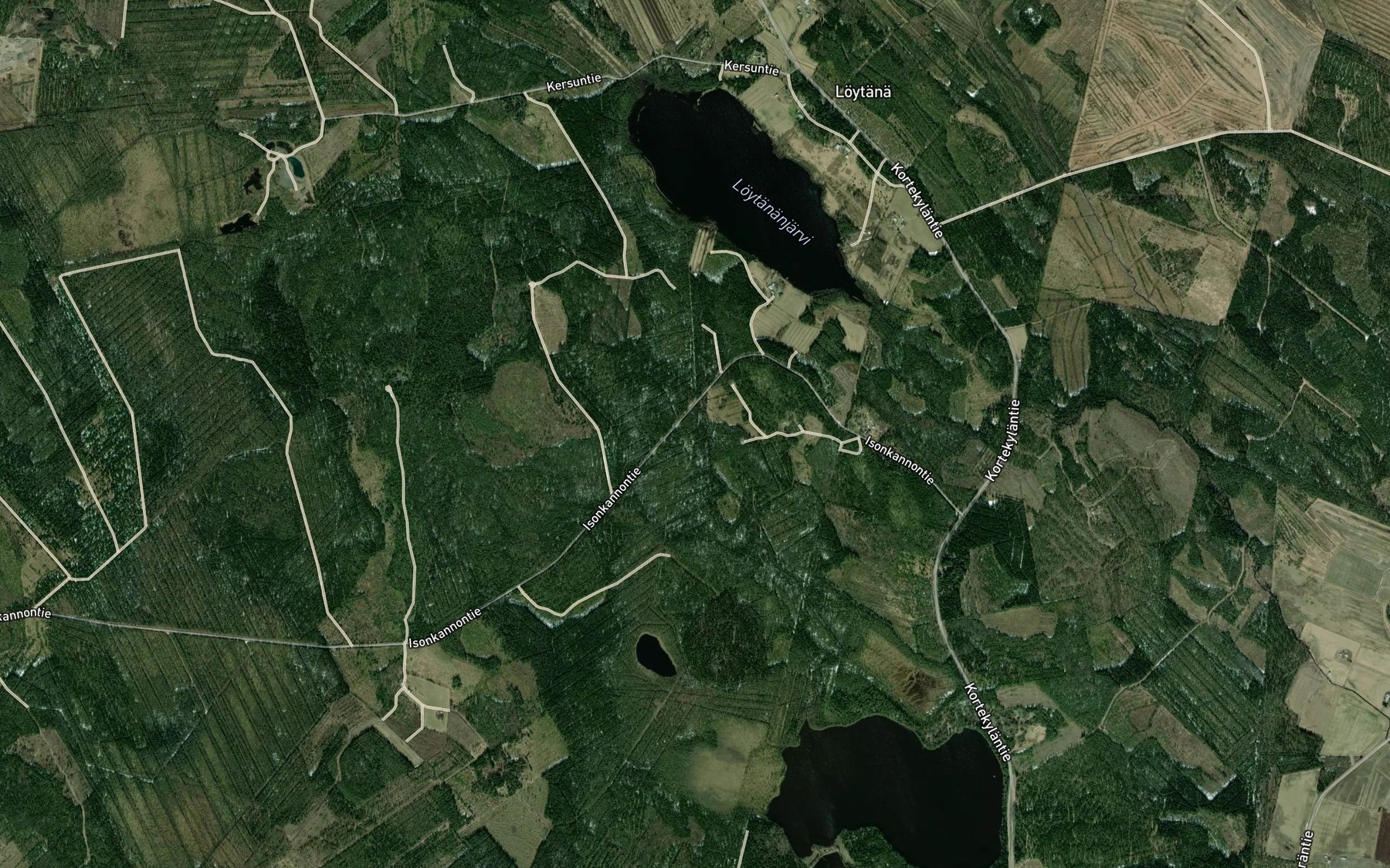 Satellite map of the Loytananjarvi
