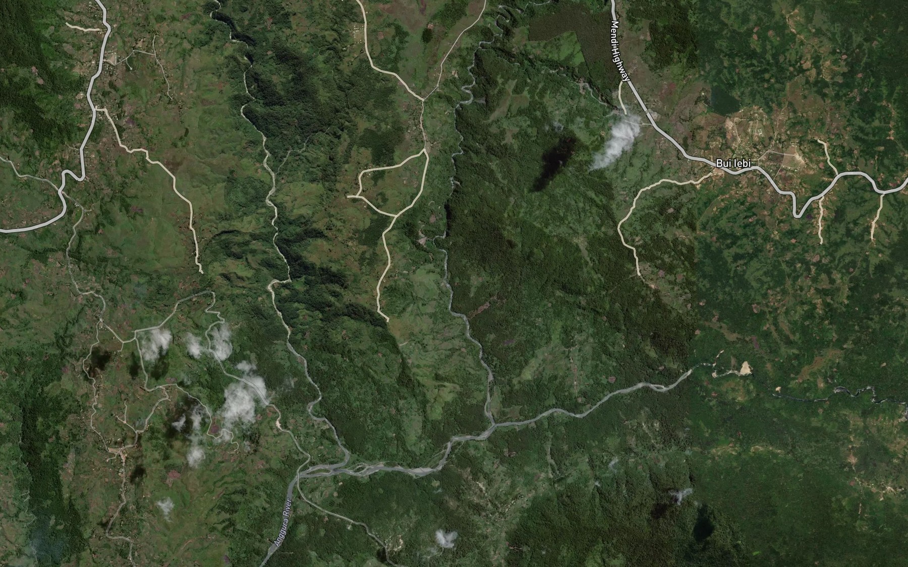 Satellite map of the Andel River