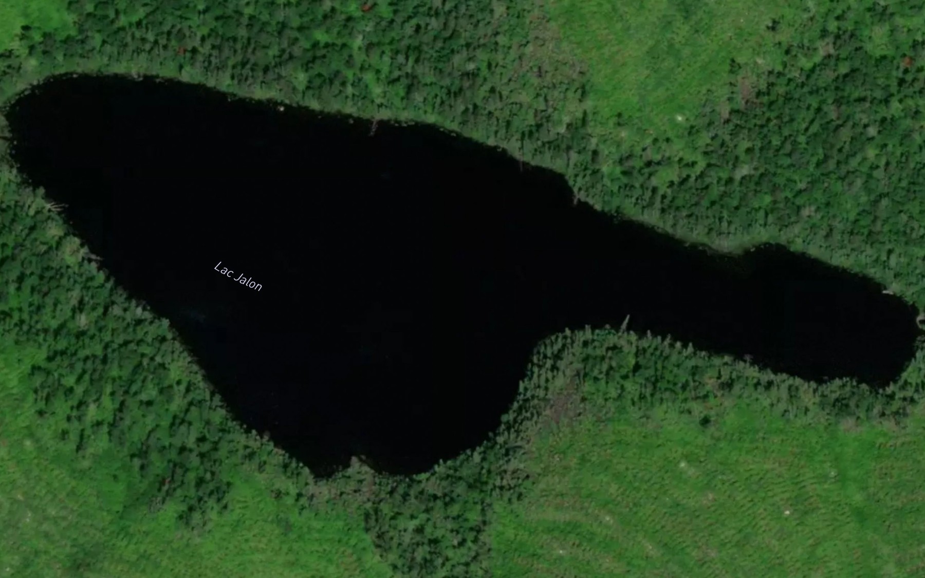 Satellite map of the Lac Jalon