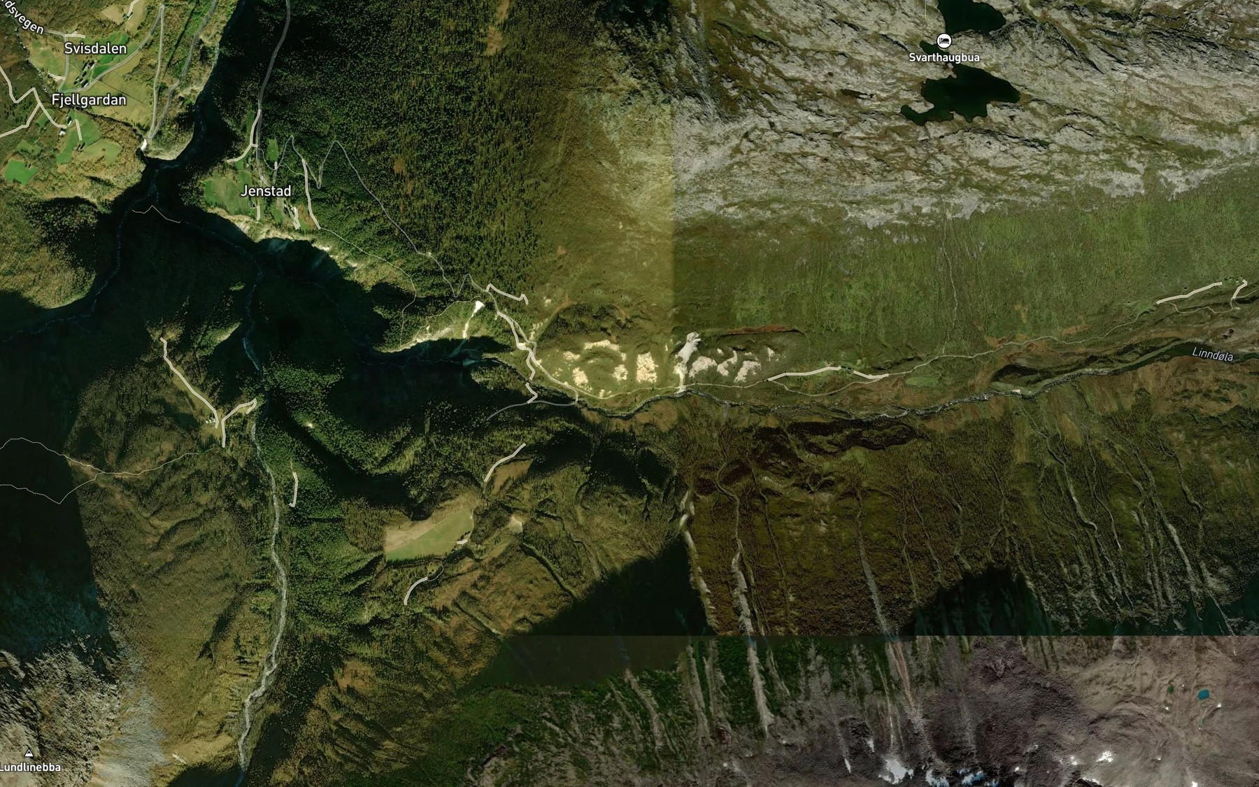 Satellite map of the Lindola