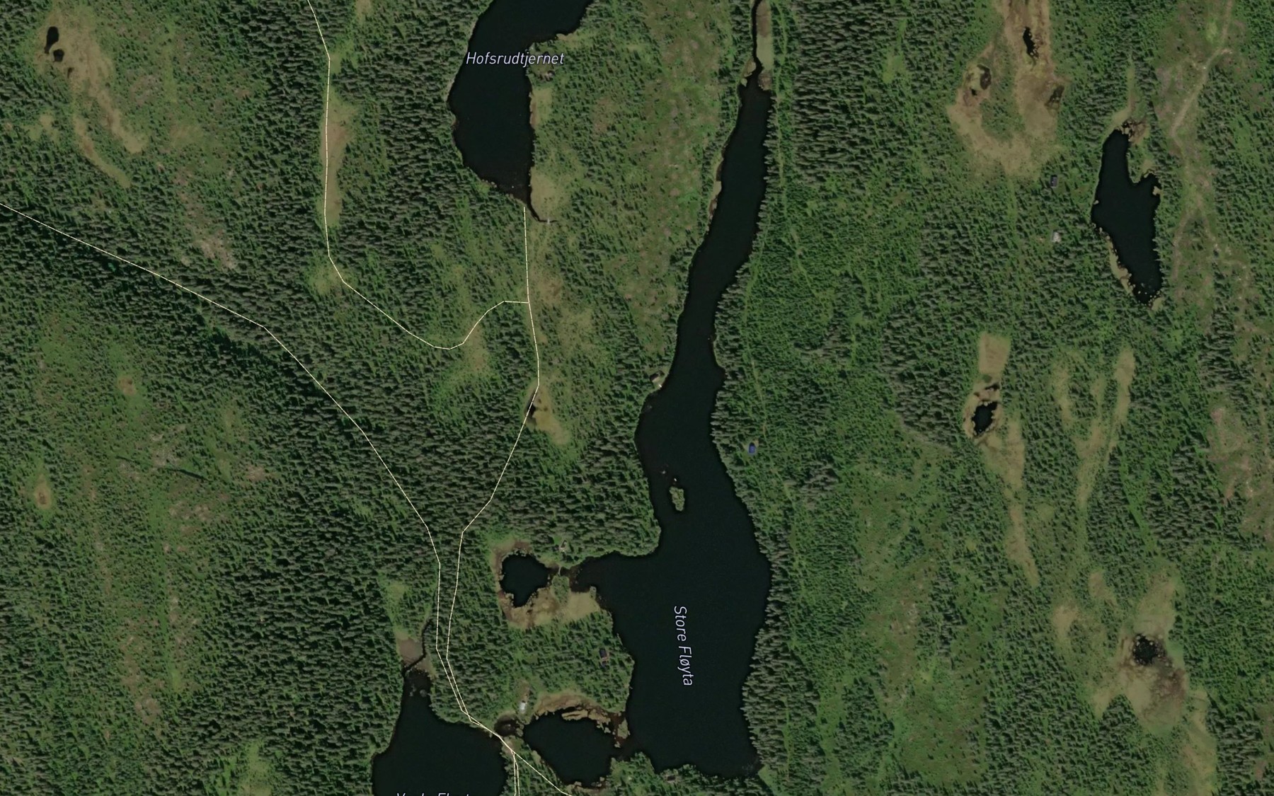 Satellite map of the Floita