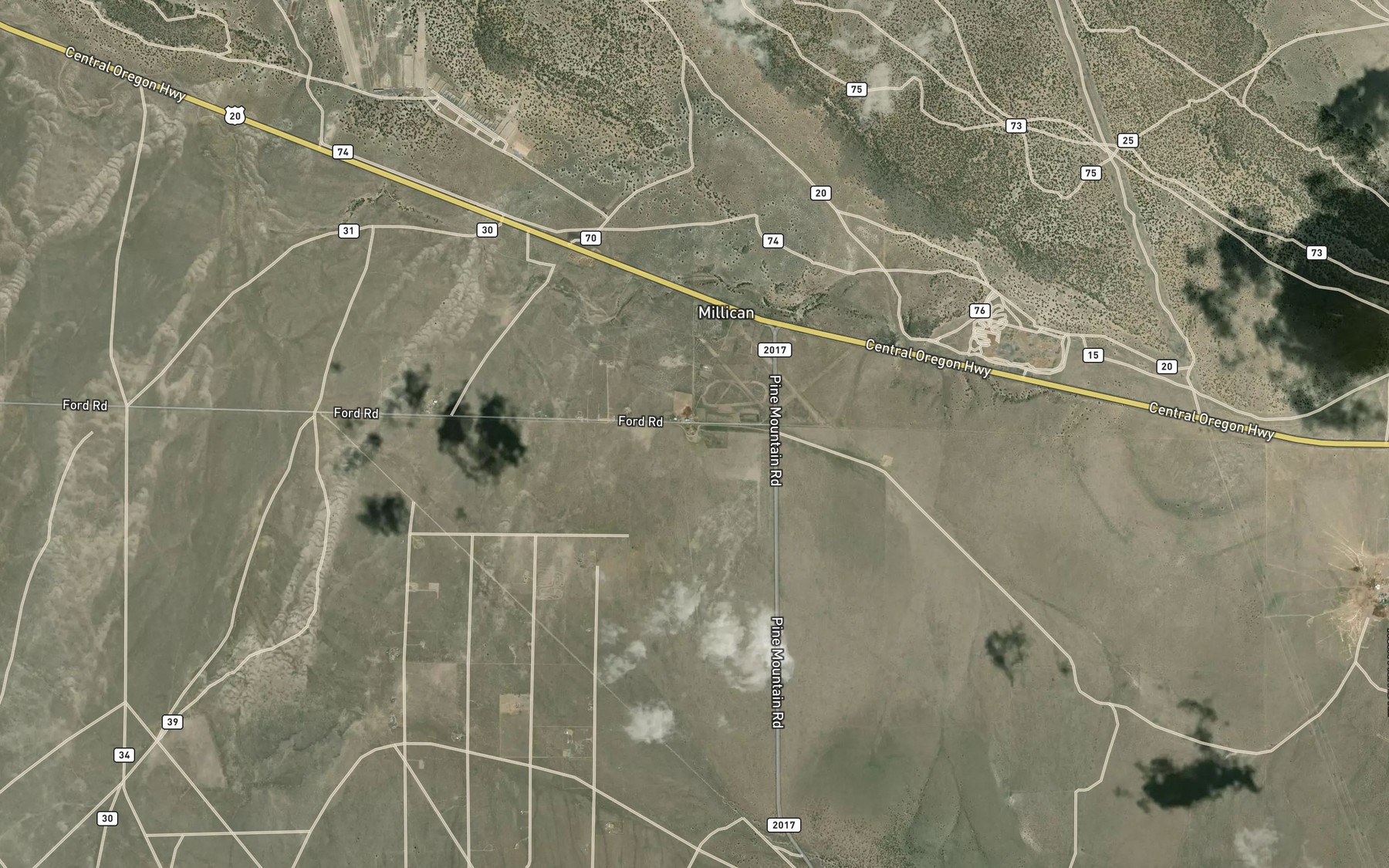 Satellite map of the Bradetich Well