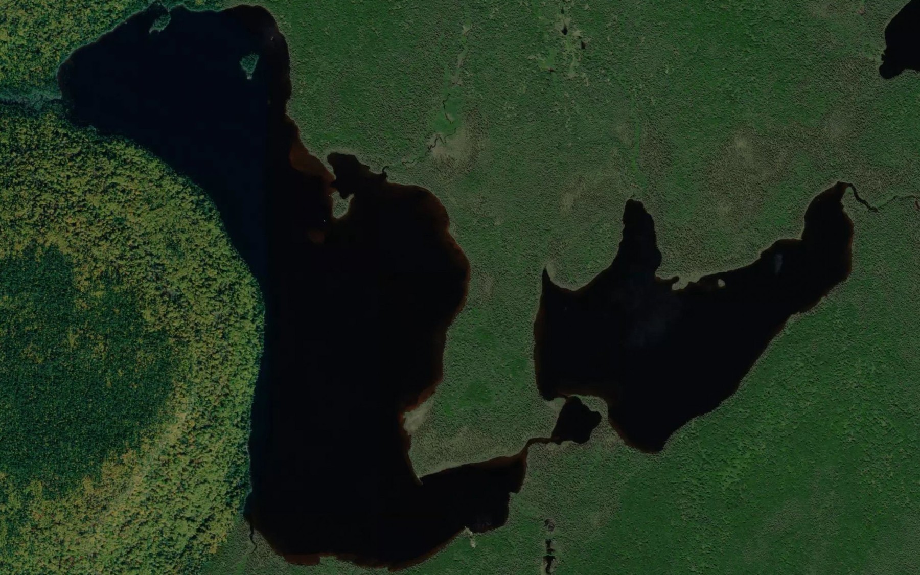 Satellite map of the Lac Taylor