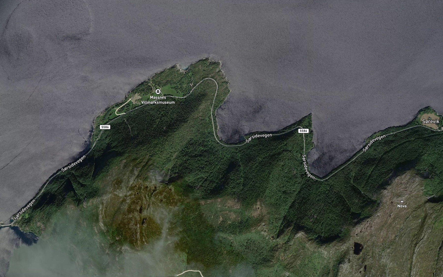 Satellite map of the Marifjora