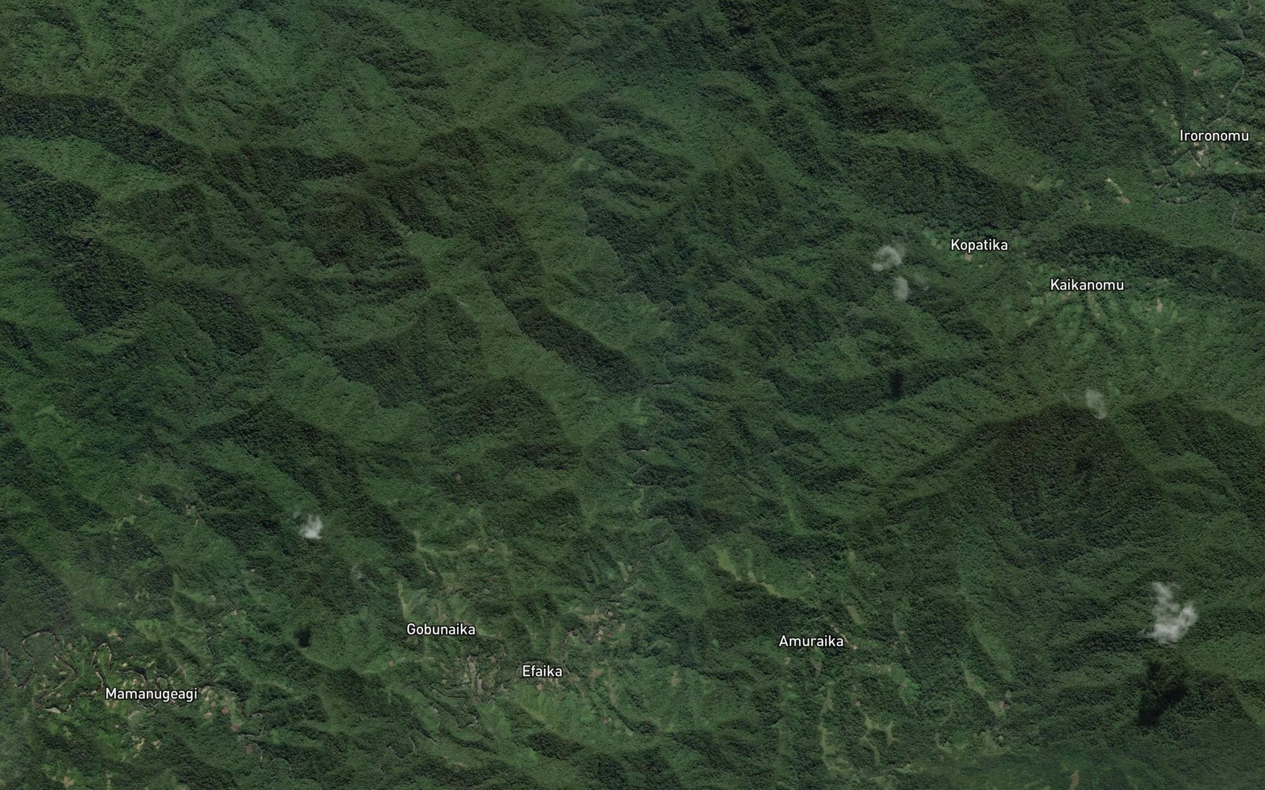 Satellite map of the Umukoru River