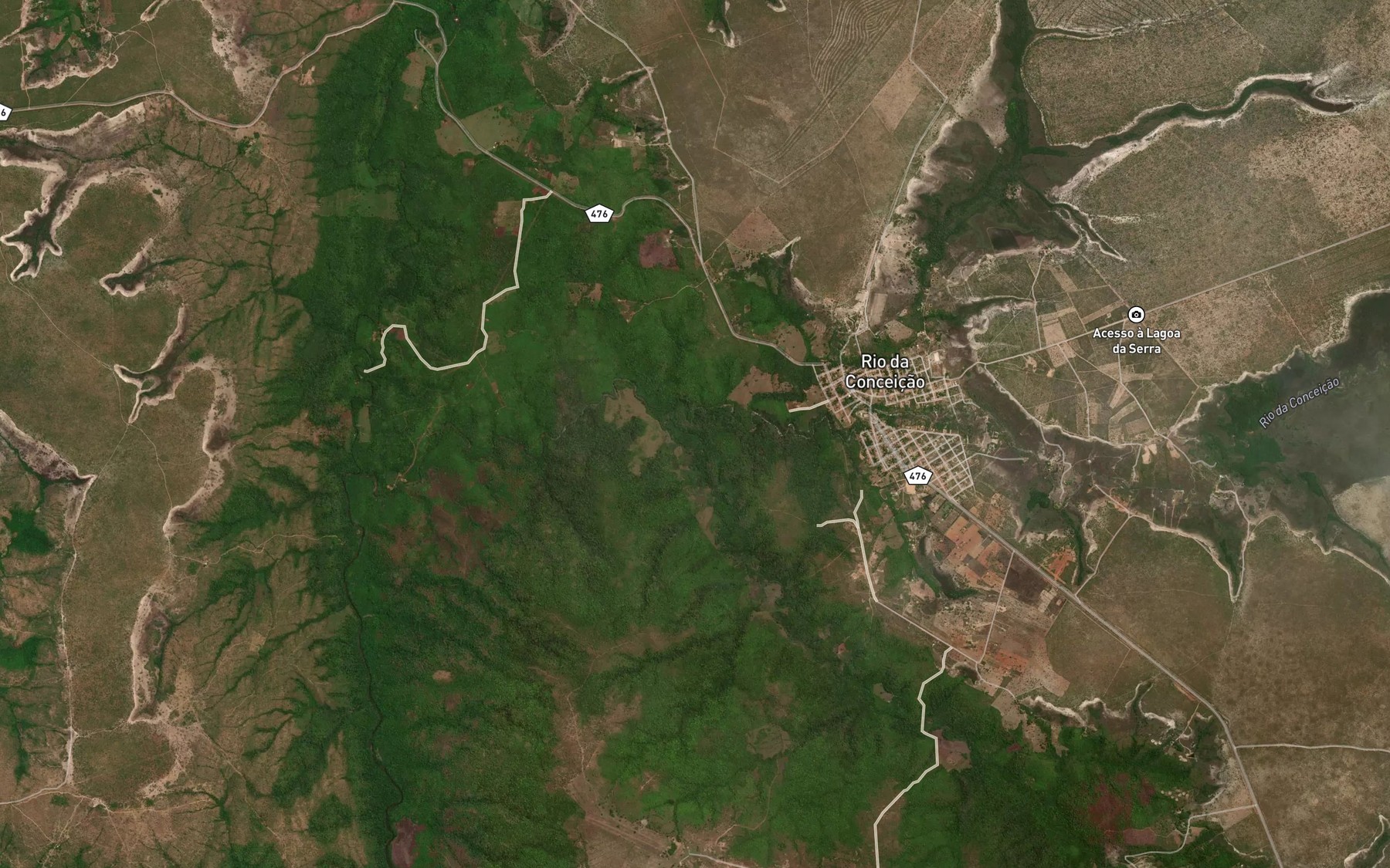 Satellite map of the Rio Manoel Alvinho