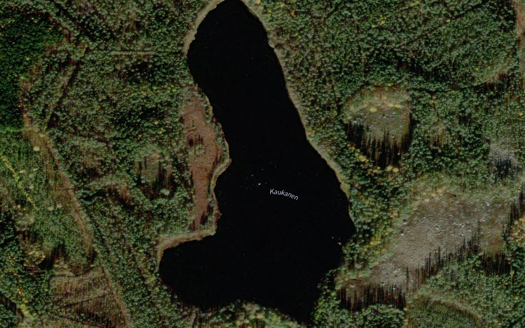 Satellite map of the Kaukanen