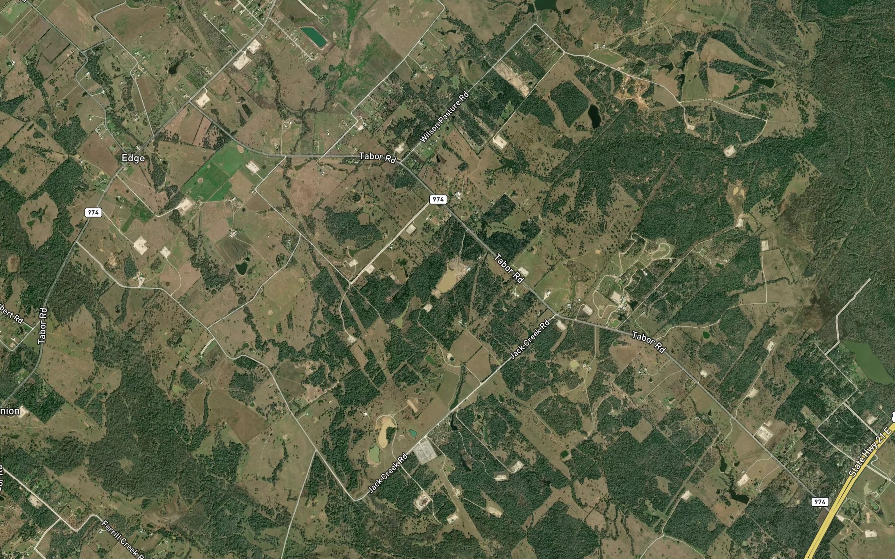 Satellite map of the Hare Lake