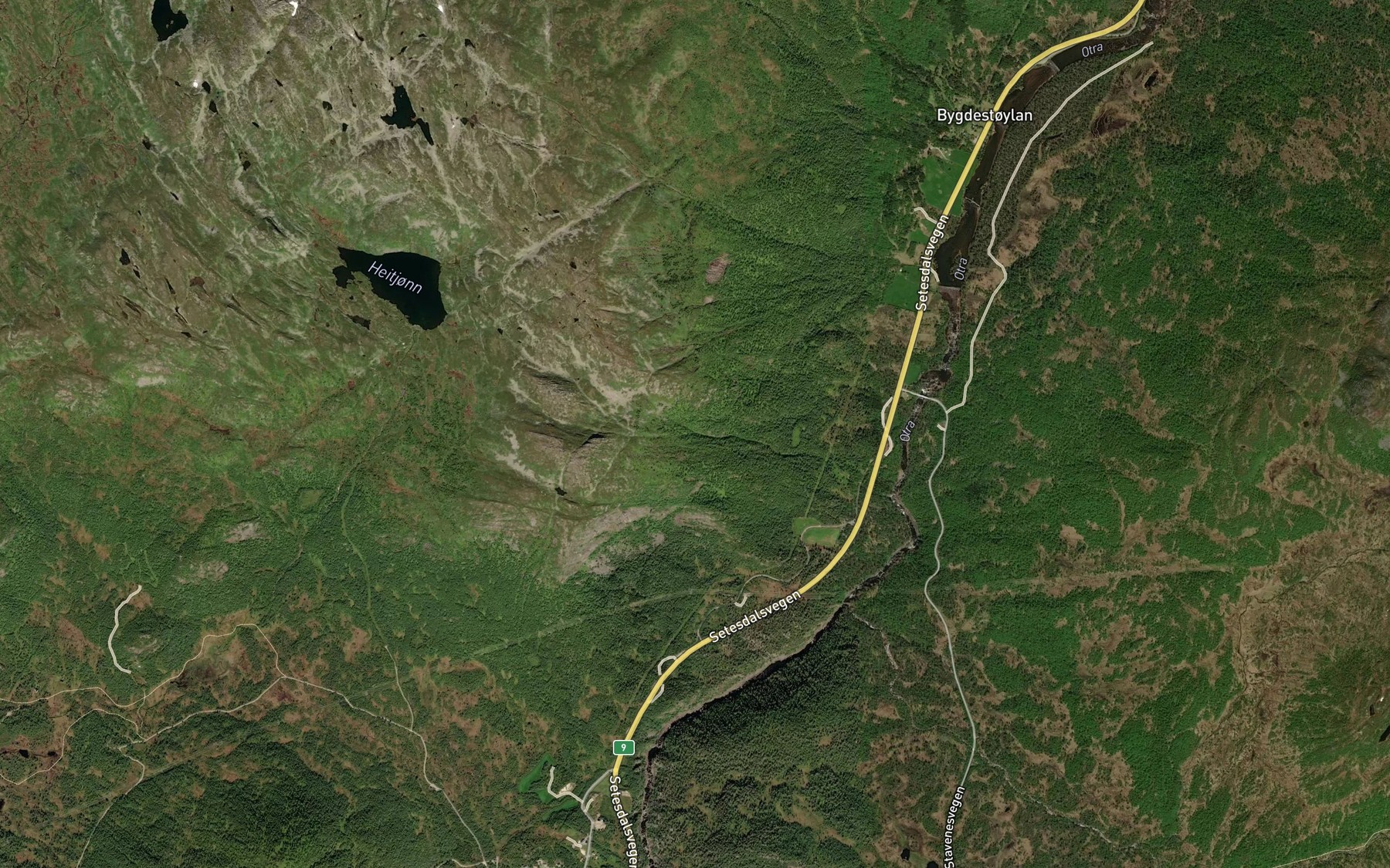 Satellite map of the Ljosbekken