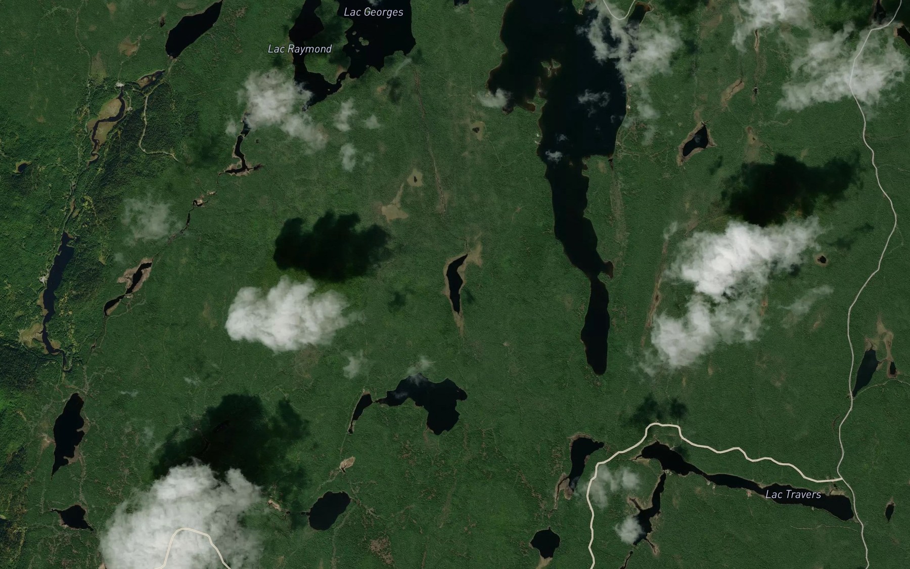 Satellite map of the Lac Pauline