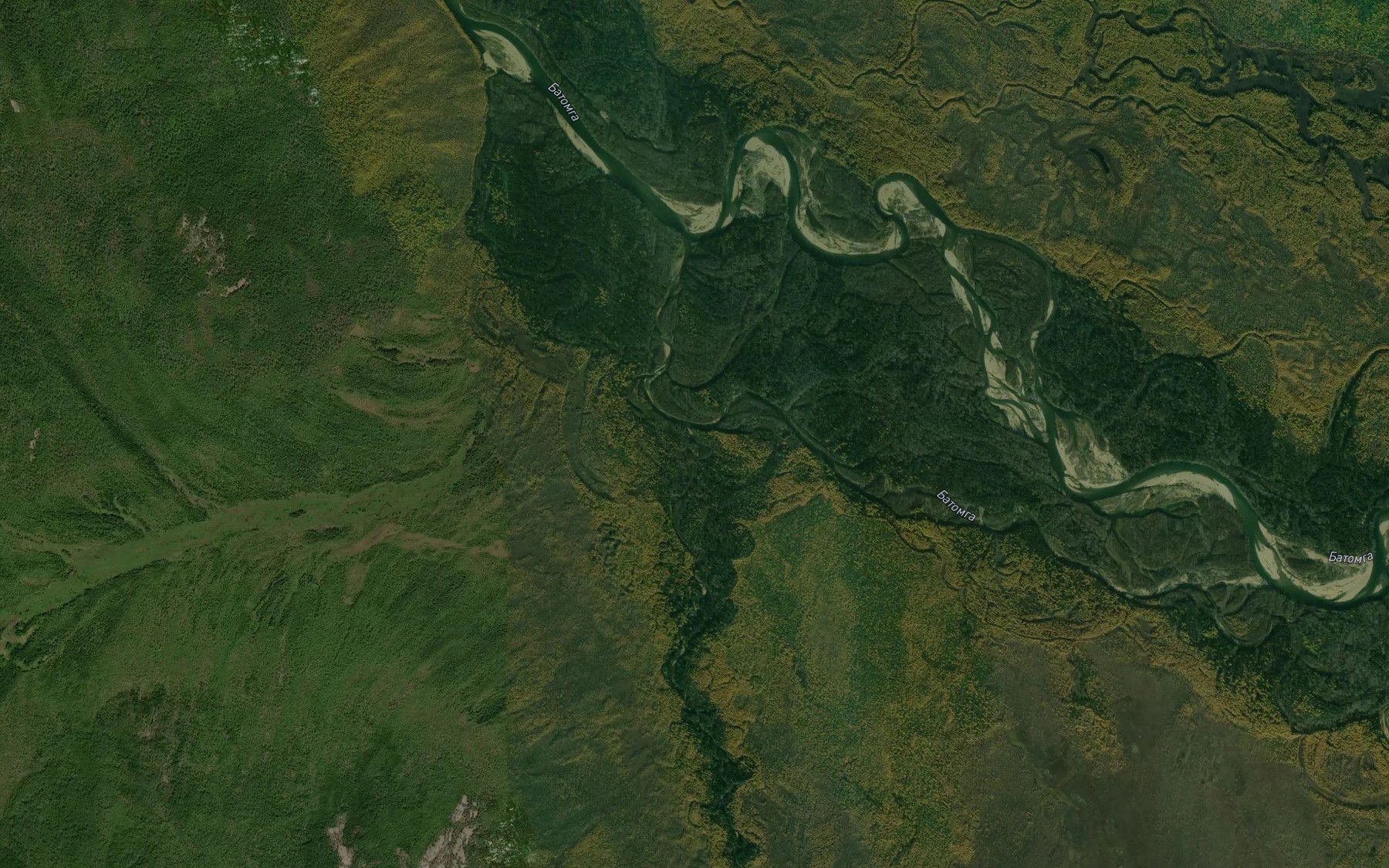 Satellite map of the Bereya