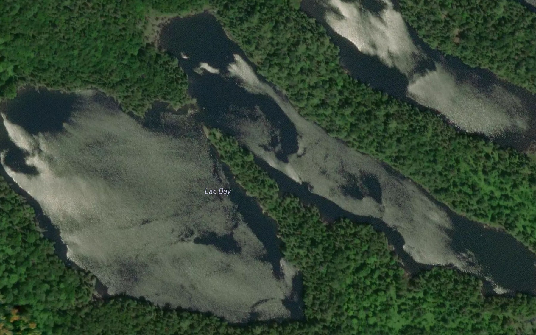 Satellite map of the Lac Day