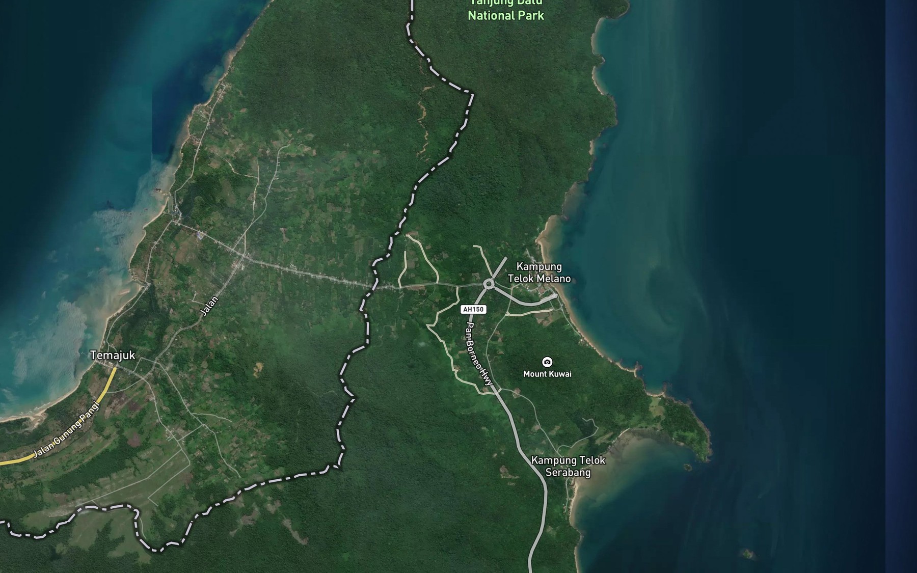 Satellite map of the Sungai Stail
