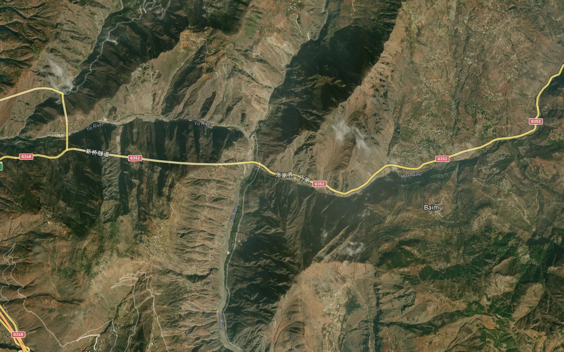 Satellite map of the Mashu He